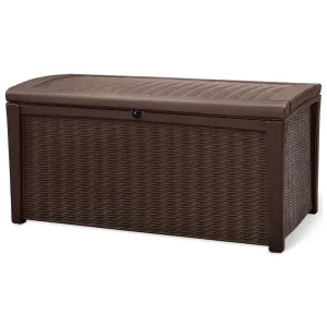 Keter Outdoor Storage Deck Box, 110 Gallon Waterproof Patio Bin