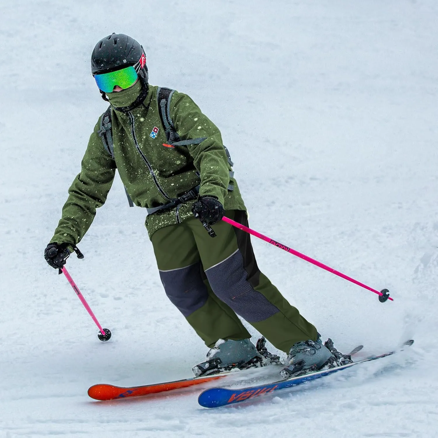 Kids Snow Ski Pants Hiking Boys Girls Outdoor Waterproof Windproof Fleece Warm Snowboard Pants