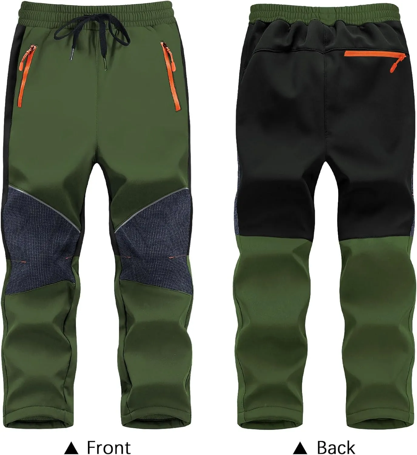 Kids Snow Ski Pants Hiking Boys Girls Outdoor Waterproof Windproof Fleece Warm Snowboard Pants