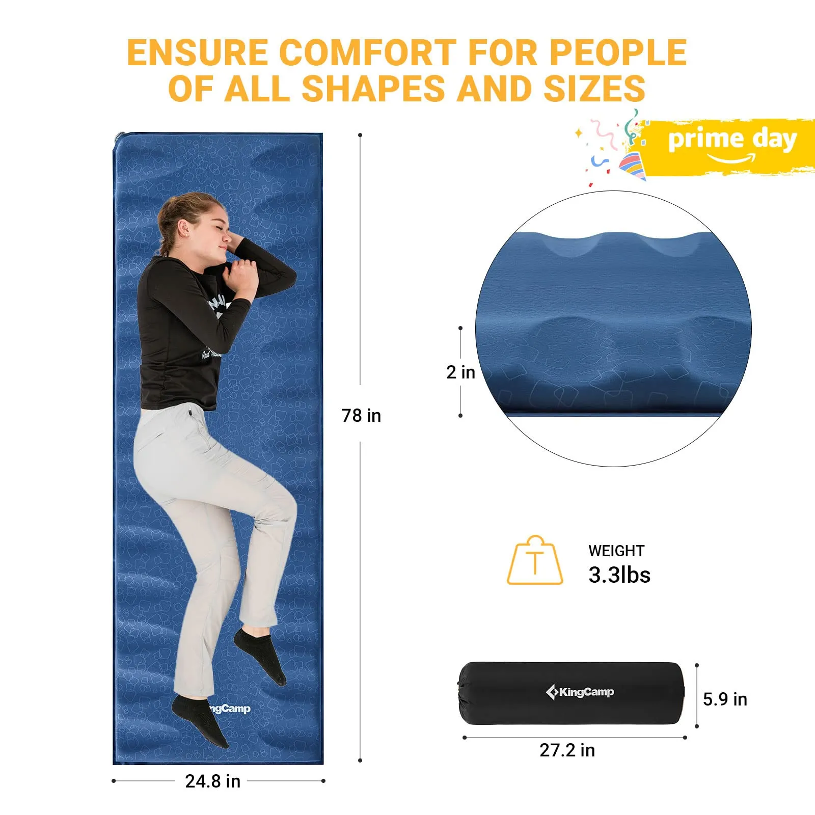 KingCamp PARADOX 5 Self-Inflating Sleeping Pad
