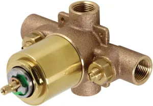 Kingston Brass KB657V Chatham Tub and Shower Valve, Brushed Brass 5.13 x 4.5 x 3.19