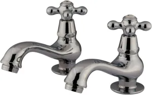 Kingston Brass KS1101AX Heritage Basin Tap Faucet, Polished Chrome, 4.38 x 2.5 x 1.88