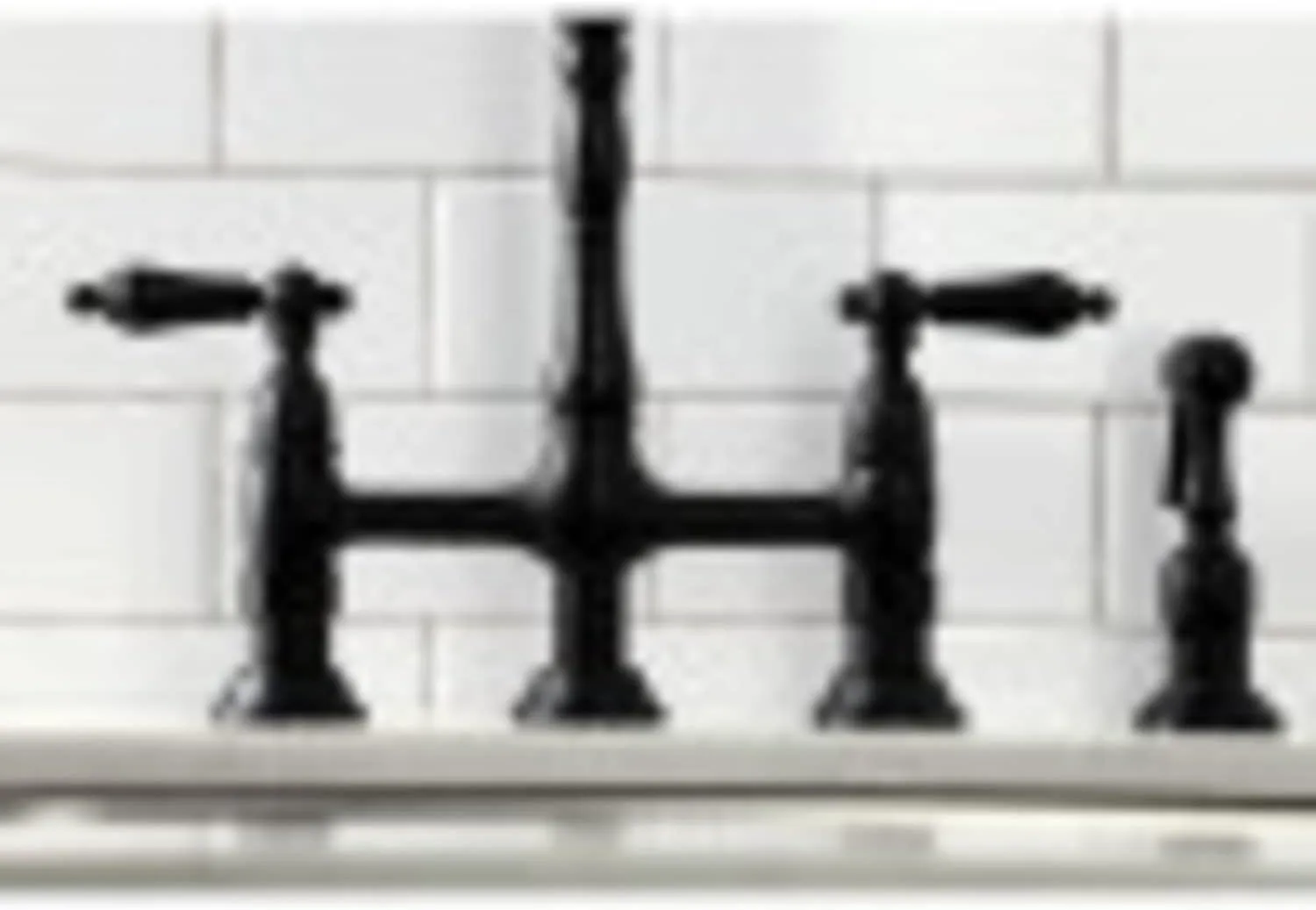 Kingston Brass KS1272ALBS Heritage Kitchen Faucet with Brass Sprayer, 8-3/4-Inch, Polished Brass