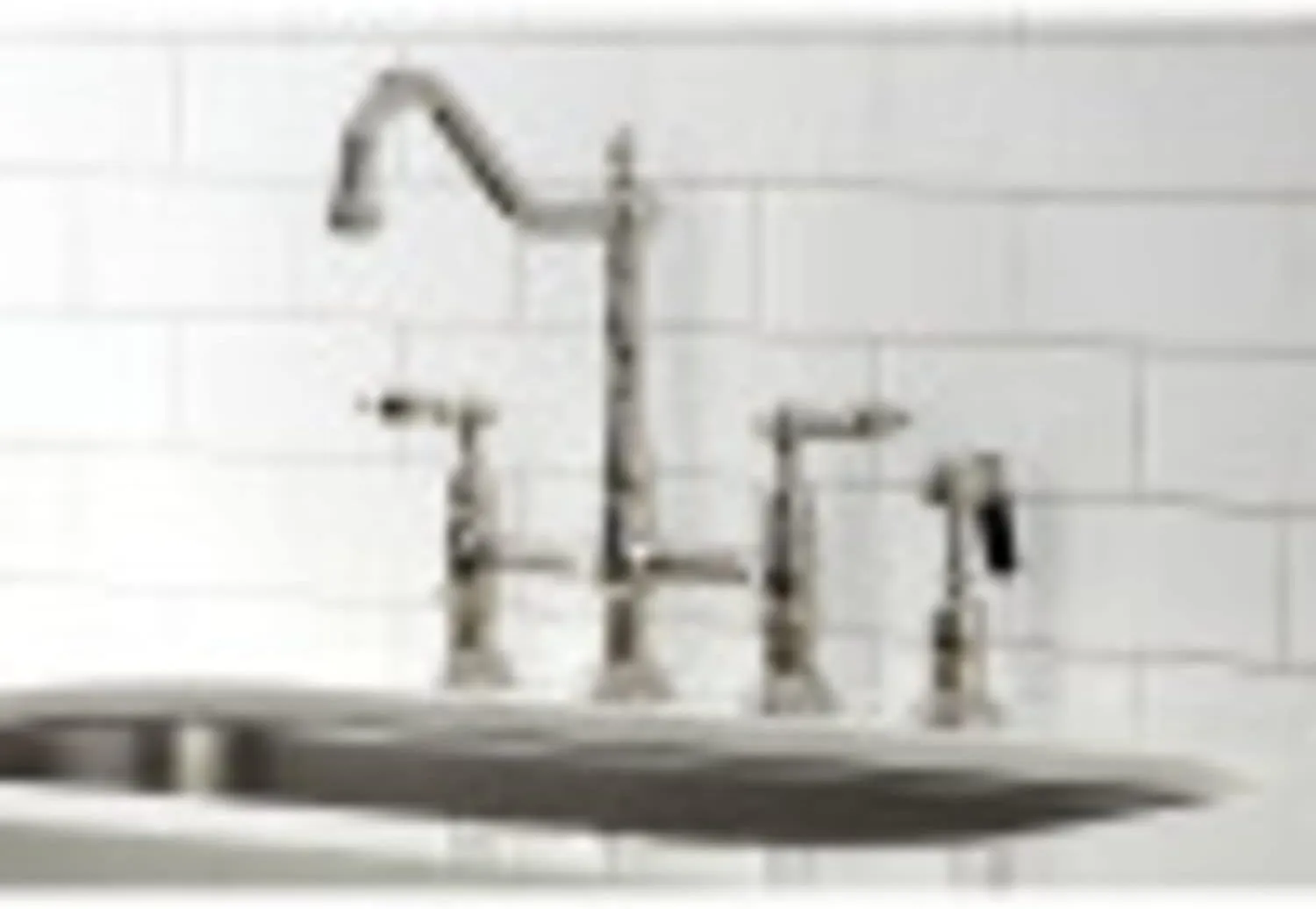 Kingston Brass KS1272ALBS Heritage Kitchen Faucet with Brass Sprayer, 8-3/4-Inch, Polished Brass