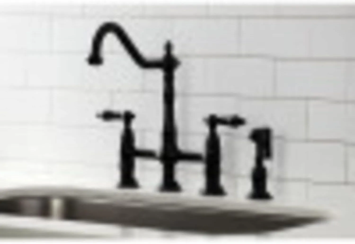 Kingston Brass KS1272ALBS Heritage Kitchen Faucet with Brass Sprayer, 8-3/4-Inch, Polished Brass