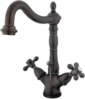 Kingston Brass KS1435AX Heritage Bathroom Faucet, 6-1/2-Inch, Oil Rubbed Bronze