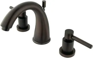 Kingston Brass KS2965DL Concord Widespread Lavatory Faucet, 7-Inch Spout Reach, Oil Rubbed Bronze