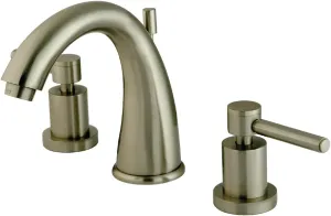 Kingston Brass KS2968DL Concord Widespread Bathroom Faucet, 8-Inch Adjustable Center, Brushed Nickel