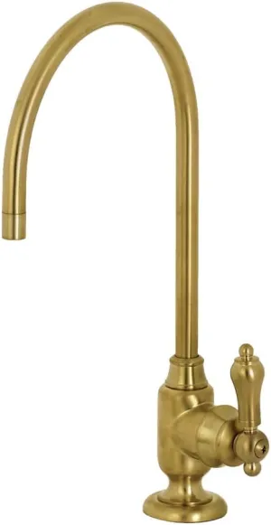 Kingston Brass KS5197BAL Heirloom Single-Handle Water Filtration Faucet, Brushed Brass, 11.13 x 6.94 x 5.81