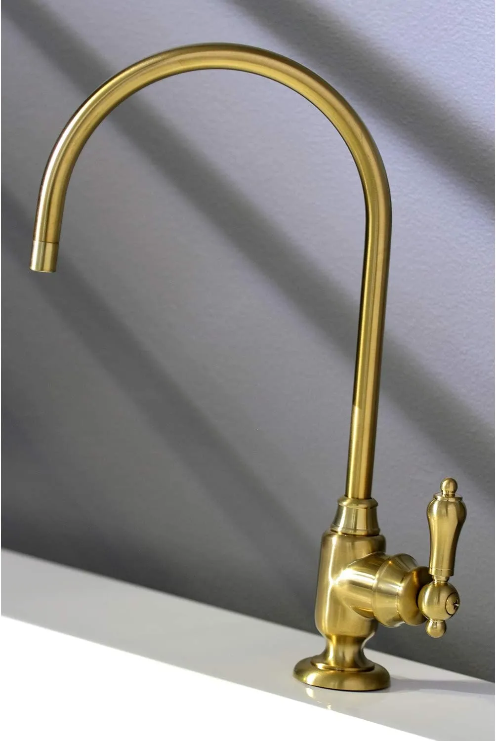 Kingston Brass KS5197BAL Heirloom Single-Handle Water Filtration Faucet, Brushed Brass, 11.13 x 6.94 x 5.81