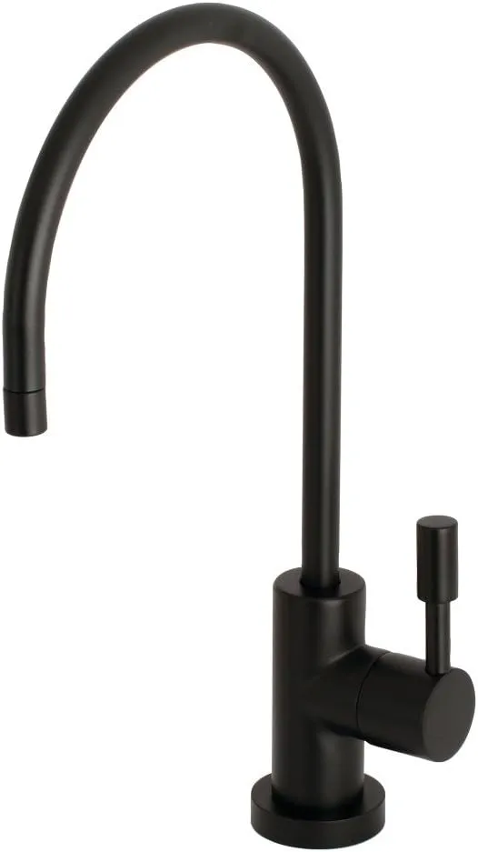 Kingston Brass KS8190DL Concord Water Filtration Faucet, 5-7/8" in Spout Reach, Matte Black