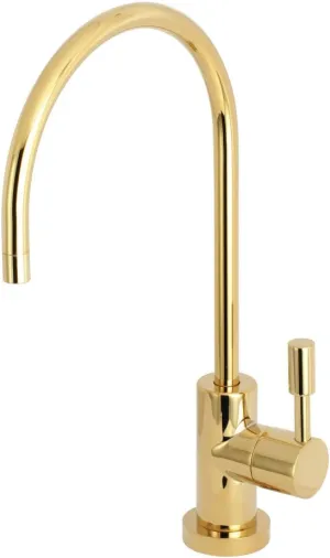 Kingston Brass KS8192DL Concord Water Filtration Faucet, 5-7/8" in Spout Reach, Polished Brass