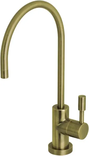 Kingston Brass KS8193DL Concord Single Handle Water Filtration Faucet, Antique Brass, 5-7/8" in Spout Reach