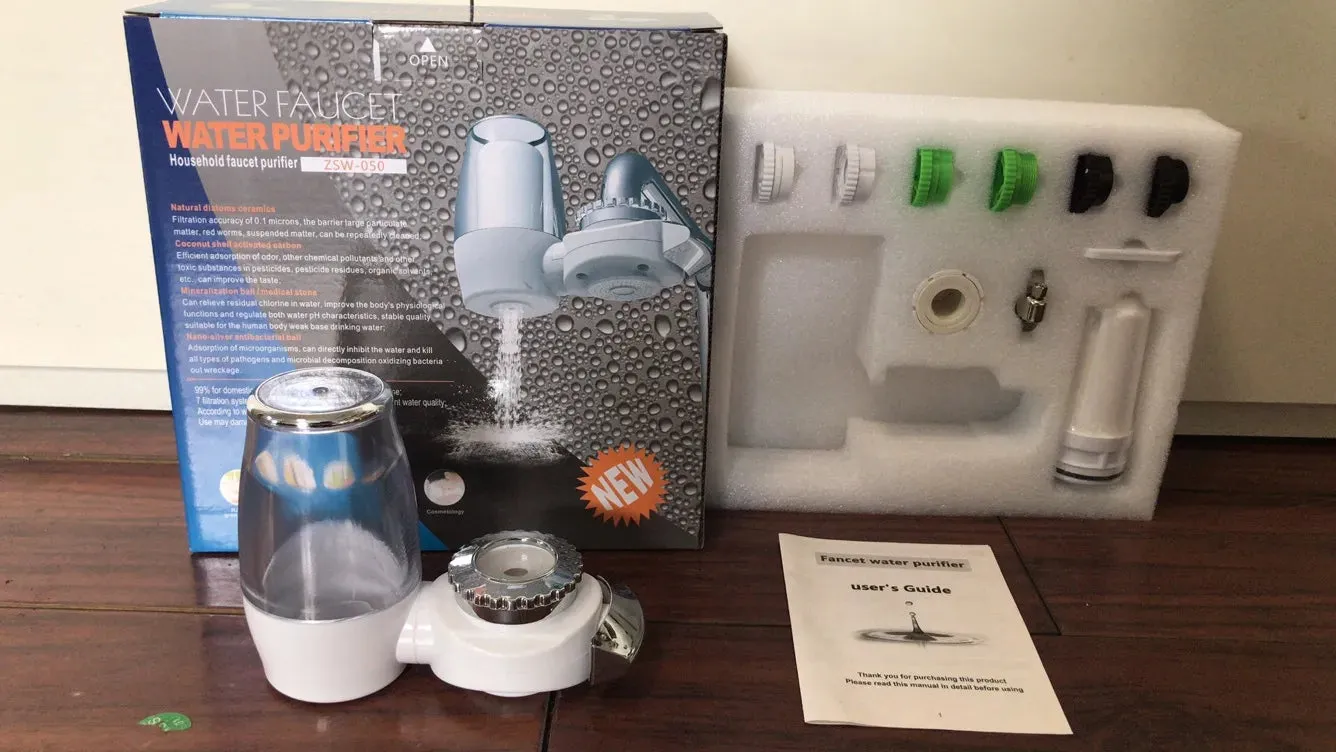 Kitchen Bathroom Drinking Faucet Water Purifier 7 Layer Filter Visible Tap Activated Carbon Bidet Aquarium Fish Tank Filtration