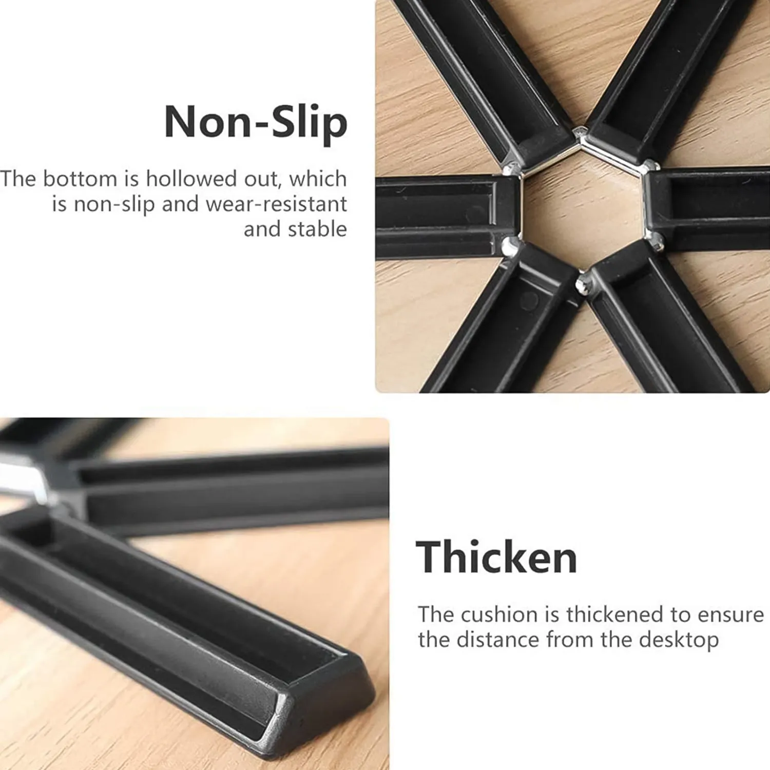 Kitchen Non-Slip for Foldable Hotmat Eye-catching Heat-Resistant Digital Plastic