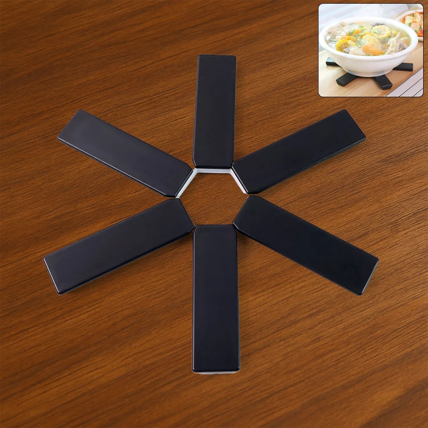 Kitchen Non-Slip for Foldable Hotmat Eye-catching Heat-Resistant Digital Plastic