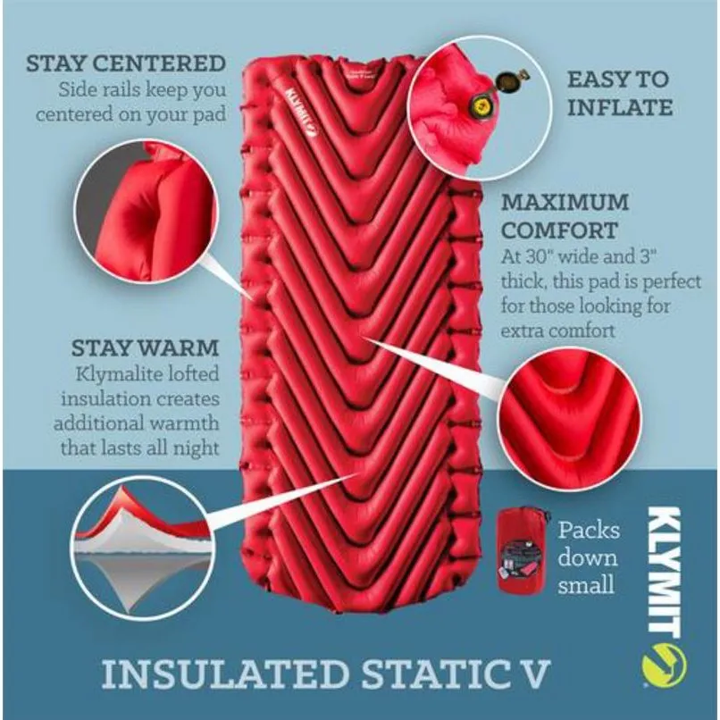 Klymit Insulated Static V Luxe SL Sleeping Pad