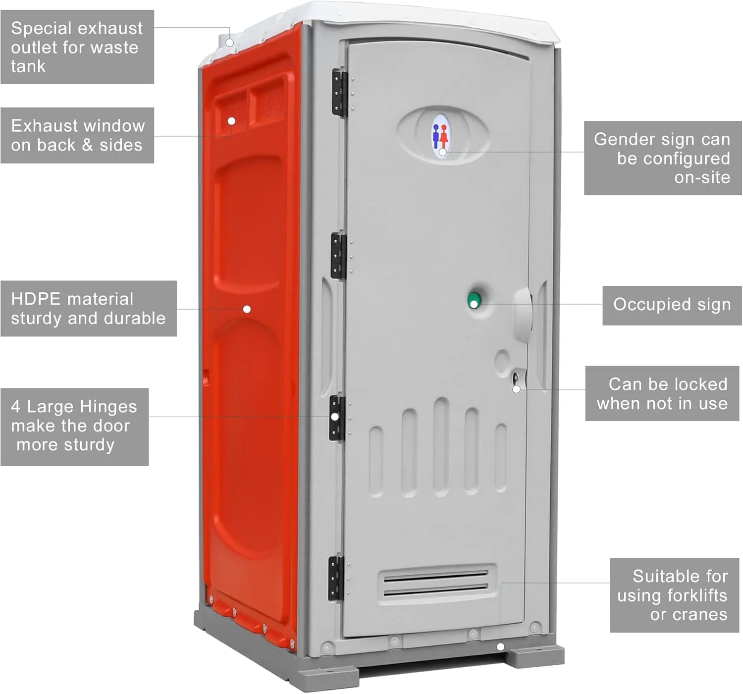 KM Legend Portable Toilet, Outdoor Portable Restroom