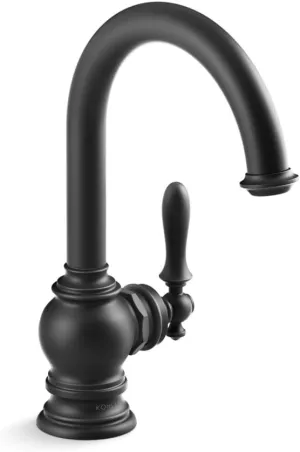 KOHLER 24074-BL Artifacts Beverage Faucet, Matte Black