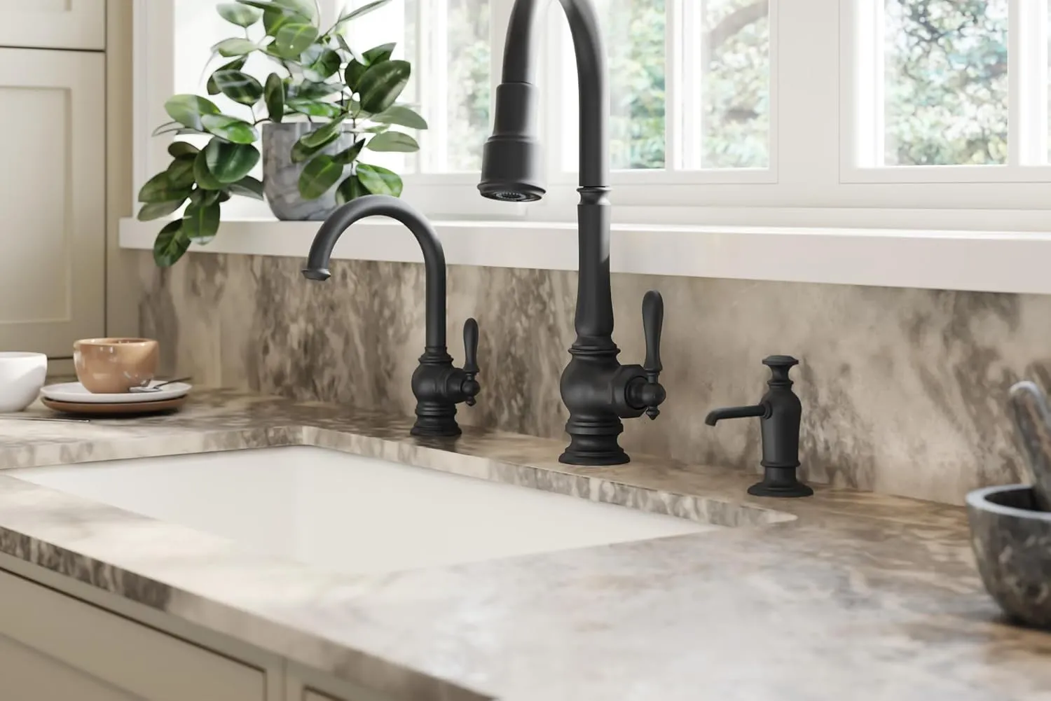 KOHLER 24074-BL Artifacts Beverage Faucet, Matte Black