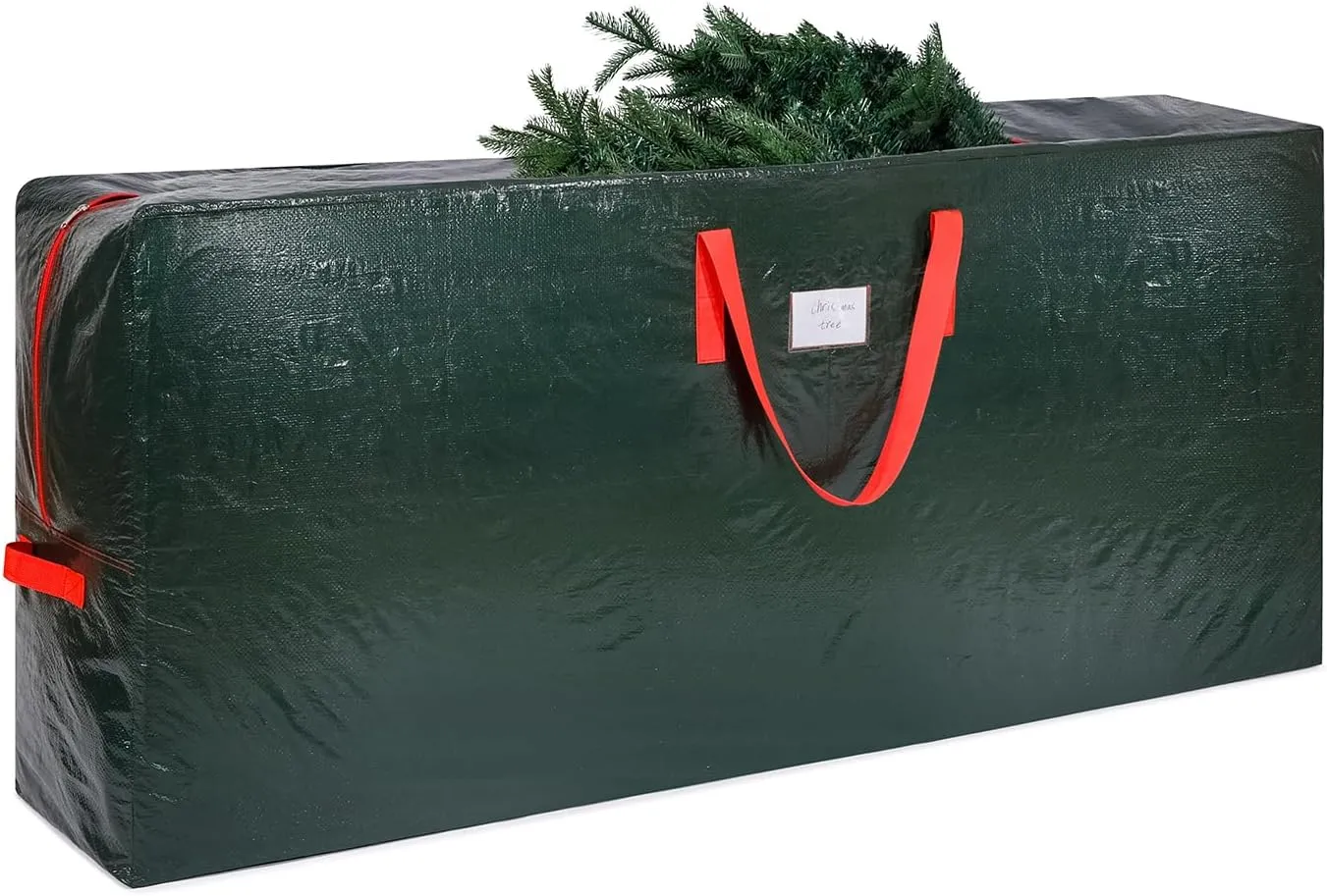 KRYSTY Christmas Tree Storage Bag - Fits Up to 9 Ft Xmas Holiday Tree, Zippered Bag, Carry Handles, Durable Waterproof Material, Protects Against