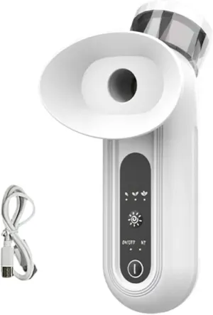 KUIRUNRX® Eye Steamer for Dry Eye, Eye Steam Sprayer, Eye Mist Sprayer, Cold   hot Compress, Mini Soothing Steamer for Dry and Tired Eyes (White)
