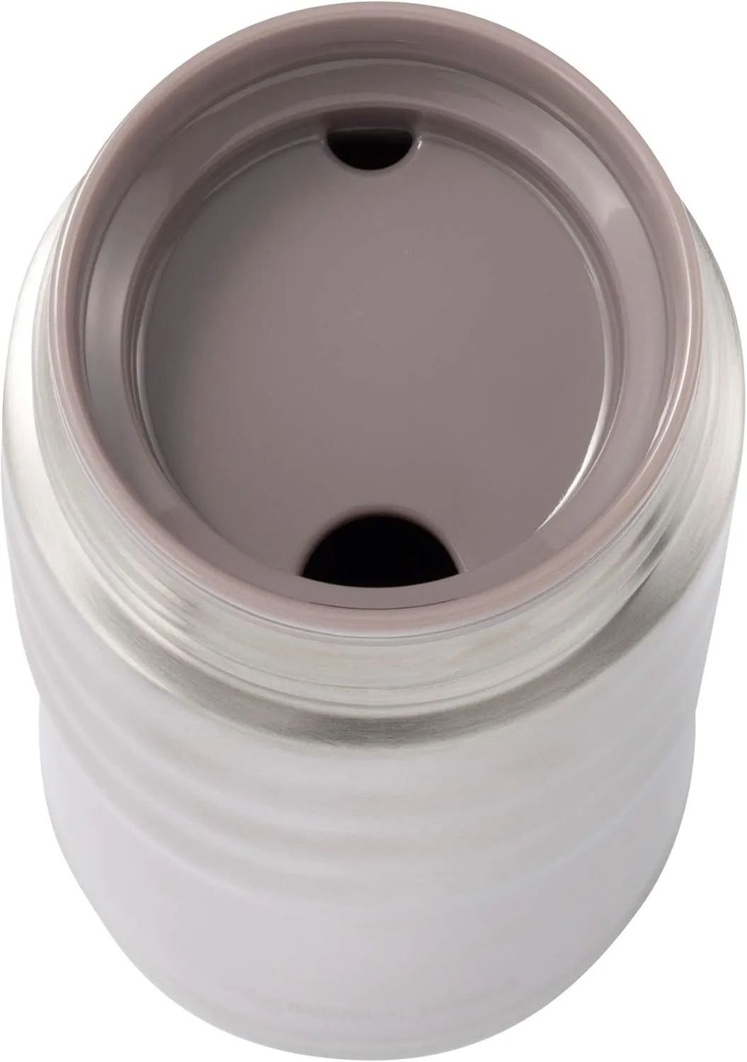 Kyocera Travel Mug with Twist Top, 17oz, Pearl White