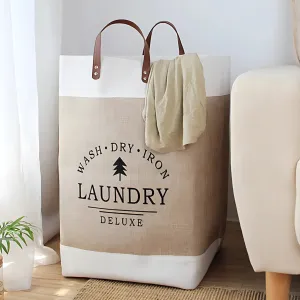 Large Laundry Basket - Foldable Fabric Clothes Storage Bin