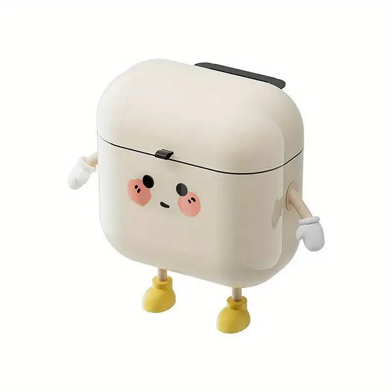 Large Waterproof Wall Mounted Rubbish Bin for Kitchen Bathroom Waste Storage
