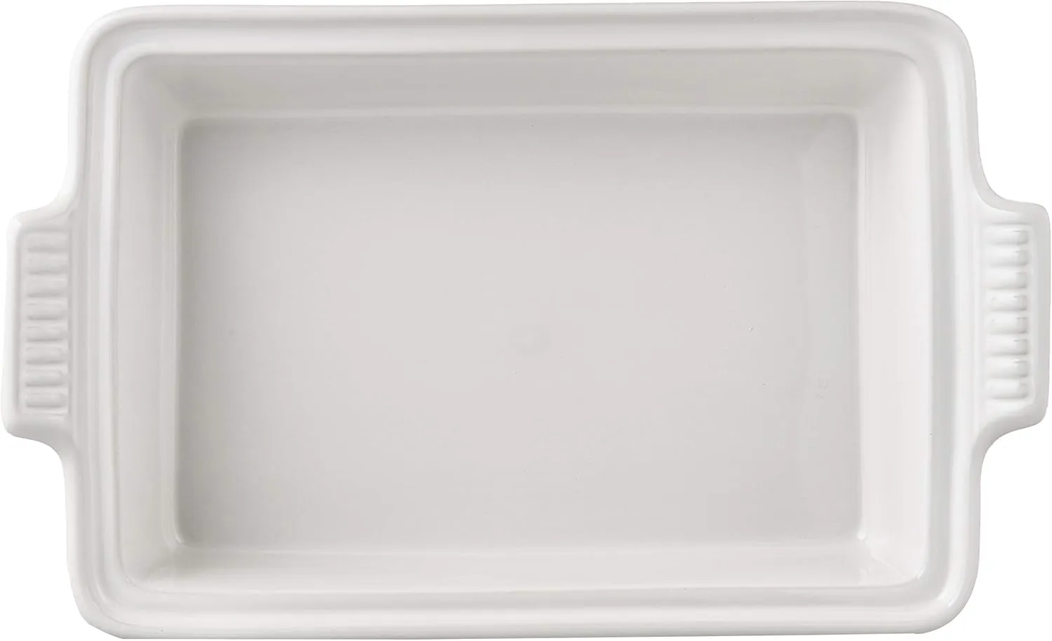 Le Creuset Stoneware Heritage Covered Rectangular Casserole, 4 qt. (12" x 9"), White