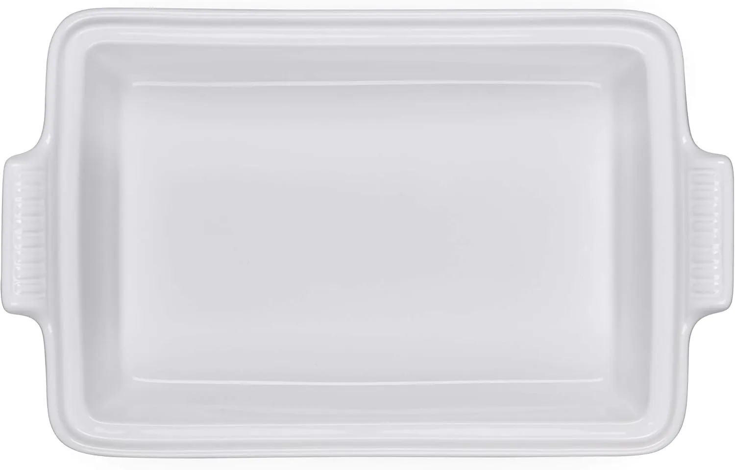 Le Creuset Stoneware Heritage Covered Rectangular Casserole, 4 qt. (12" x 9"), White