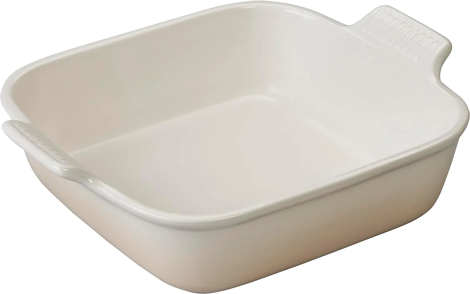 Le Creuset Stoneware Heritage Square Dish, 3 qt. (9"), Meringue