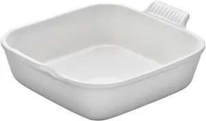 Le Creuset Stoneware Heritage Square Dish, 3 qt. (9"), White