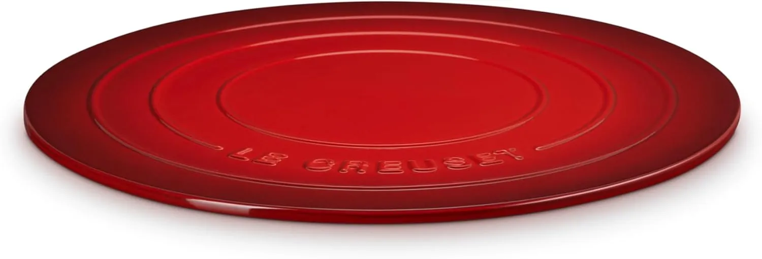 Le Creuset Stoneware Round Pizza Stone, 15 in., Cerise
