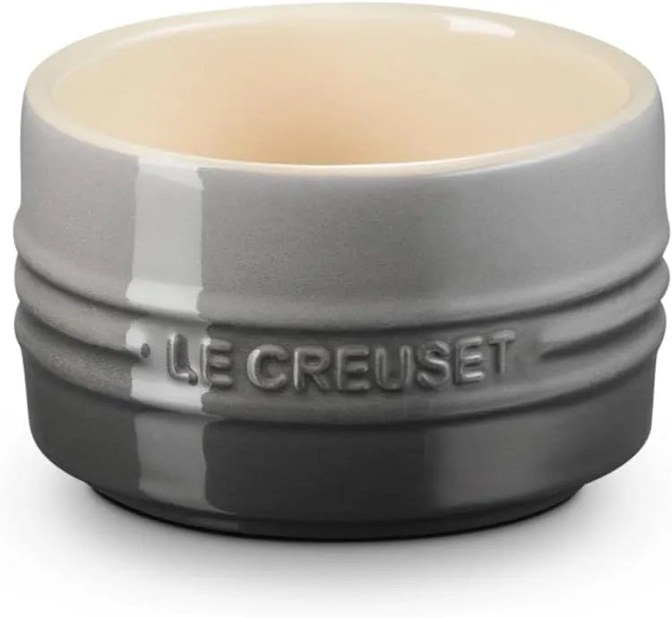 Le Creuset Stoneware Round Straight Wall Ramekin, 6.75oz., Oyster