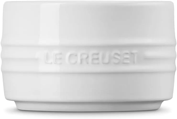 Le Creuset Stoneware Round Straight Wall Ramekin, 6.75oz., White