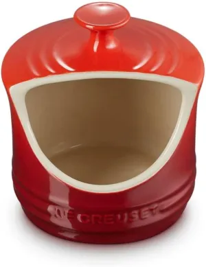Le Creuset Stoneware Salt Crock, 10 oz., Cerise