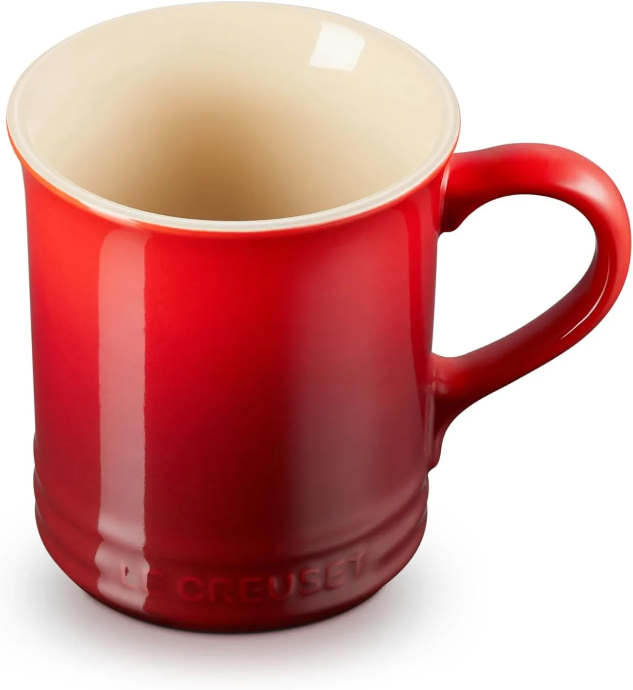 Le Creuset Stoneware Vancouver Mug, 14 oz., Cerise