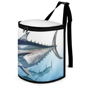 Leak Proof Waterproof Car Trash Can Bluefin Tuna Thunnus Hanging Trash Bag for Any Car