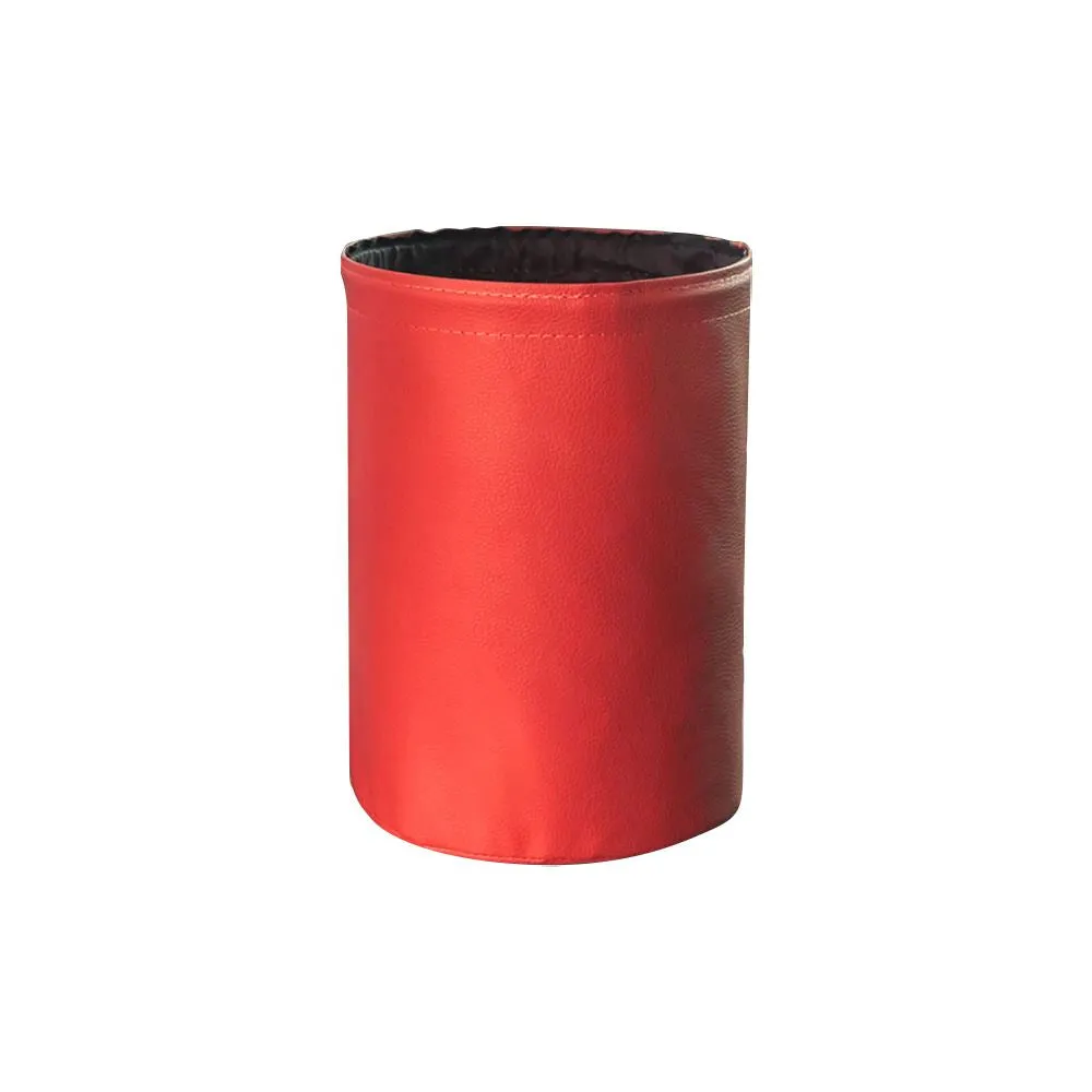 Leather Waterproof Car Trash Bin
