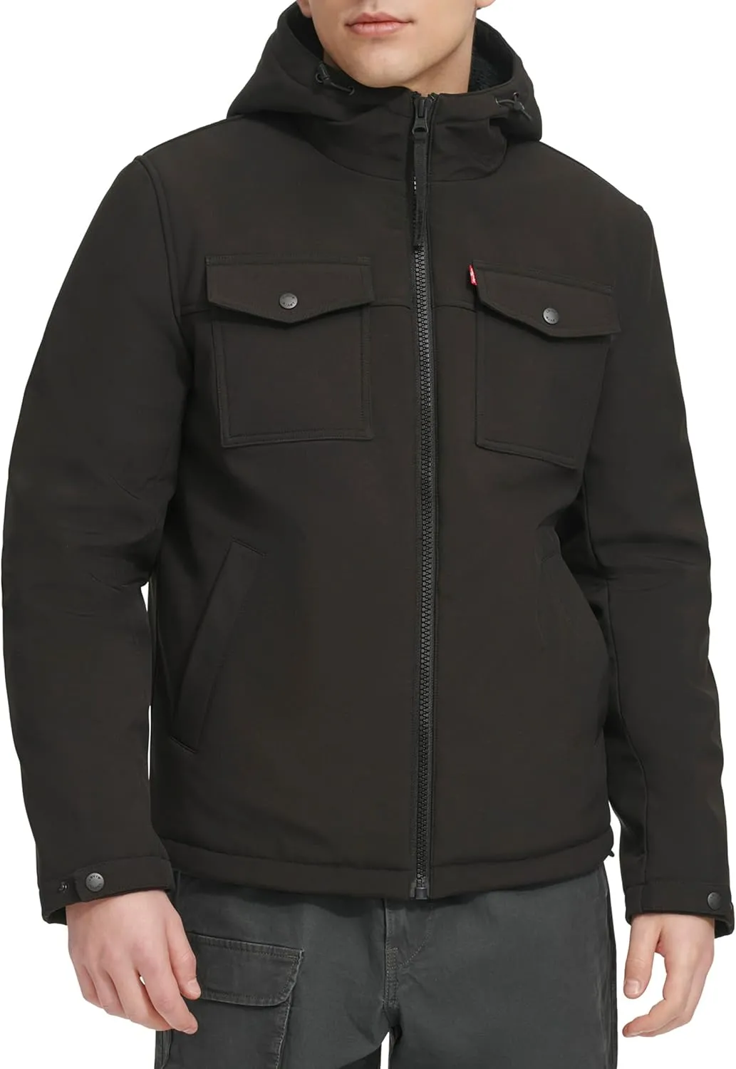 Levi's Men's Soft Shell Hooded Storm Coat (Regular & Big & Tall Sizes)