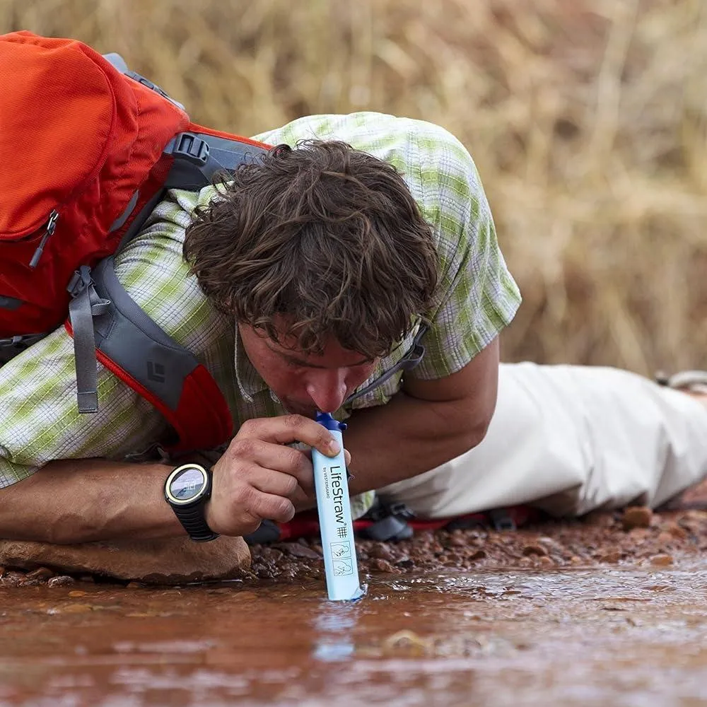 LifeStraw Personal Water Filter for Hiking, Camping, Travel, and Emergency Preparedness