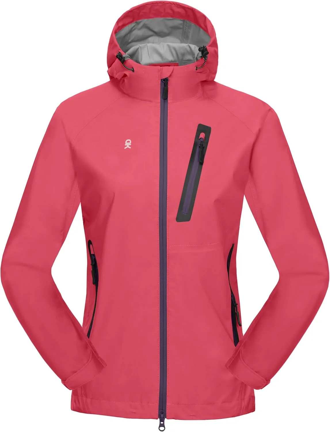 Little Donkey Andy Women’s Waterproof Rain Jacket Lightweight Outdoor Windbreaker Rain Coat Shell for Hiking, Travel