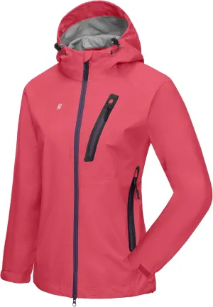 Little Donkey Andy Women’s Waterproof Rain Jacket Lightweight Outdoor Windbreaker Rain Coat Shell for Hiking, Travel