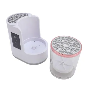 Makeup Brush Cleaner, Makeup Brush Cleaning Machine Automatic Cosmetic Washer Electric Cleaner Brushes Cosmetic Spinner Washer Tools