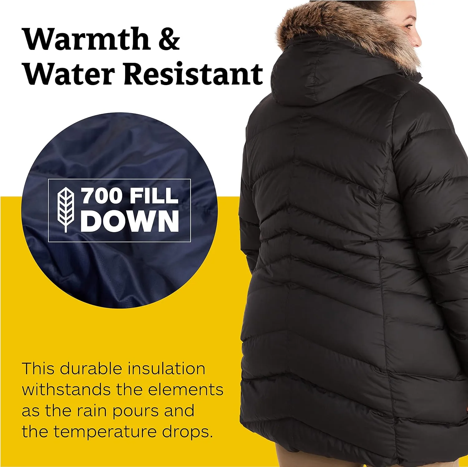 MARMOT Women's Montreal Mid-Thigh Length Down Puffer Coat