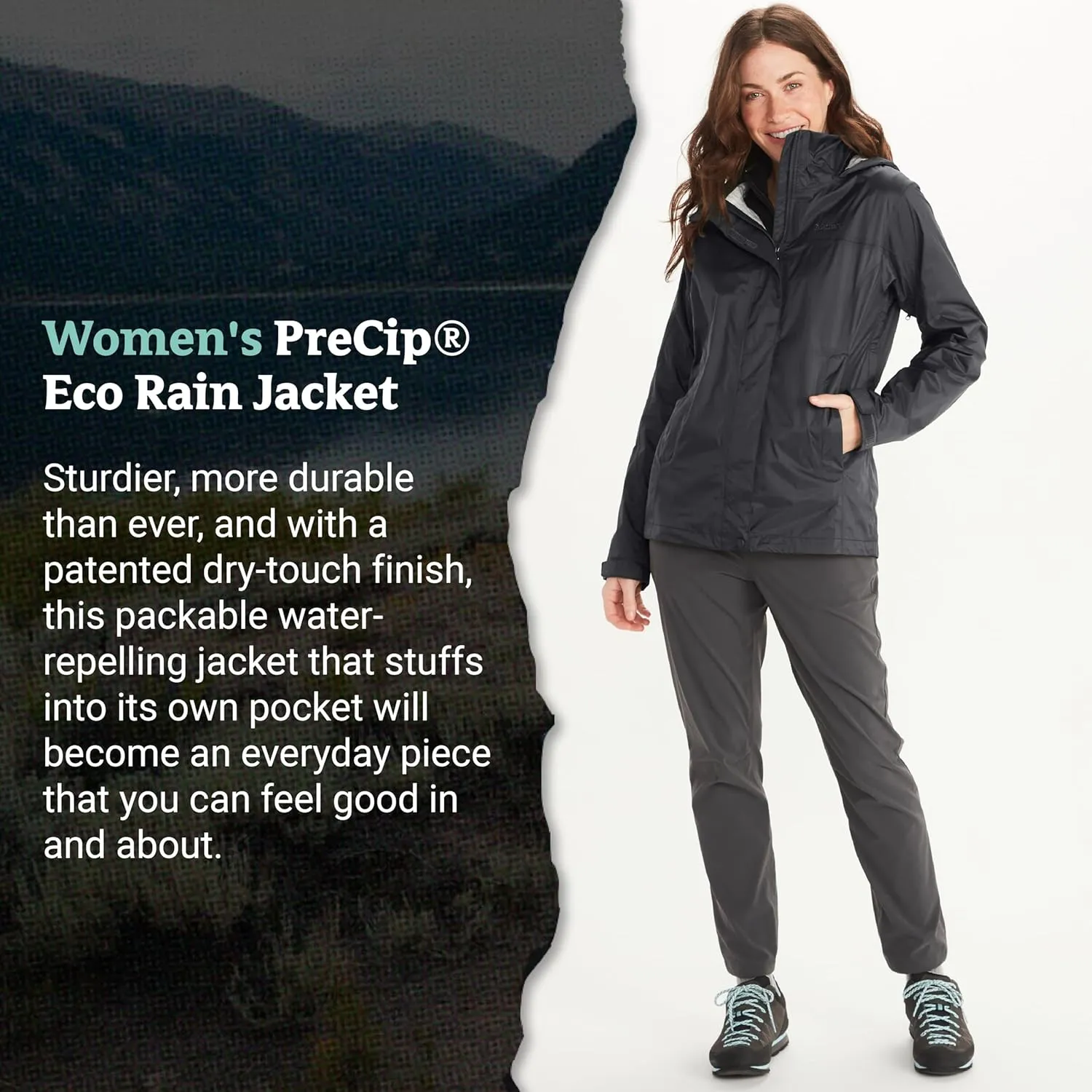 MARMOT Women’s Precip Eco Lightweight & Waterproof Rain Jacket