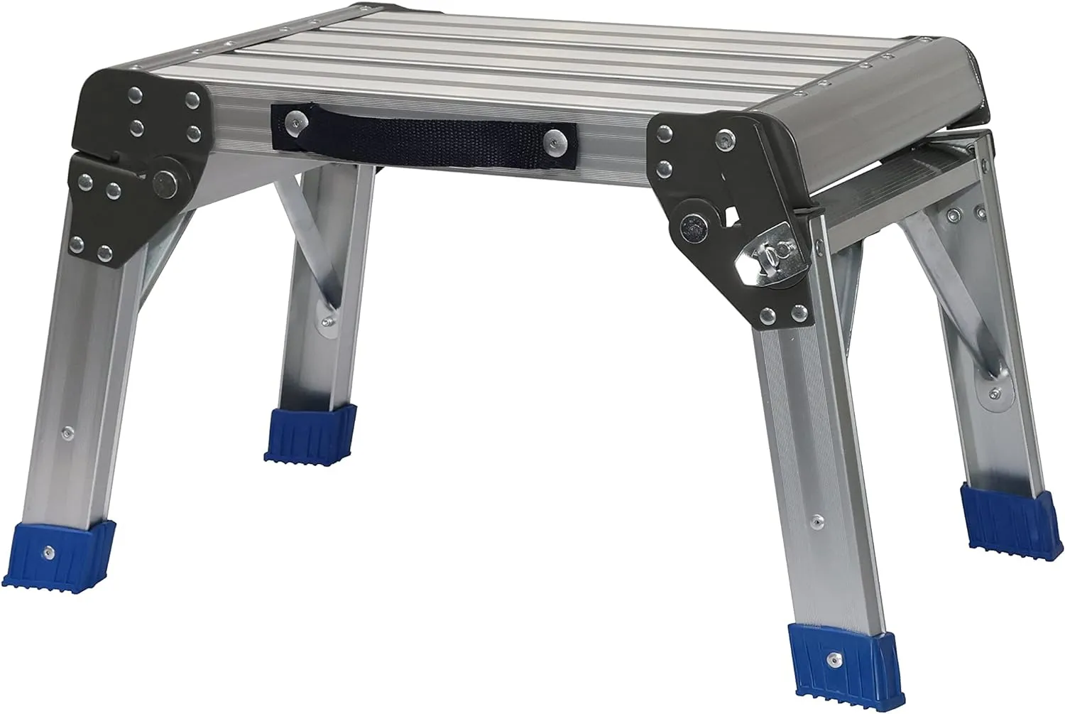 MaxWorks 80773 Foldable Aluminum Platform & Step Stool (350 lbs. Maximum Capacity)