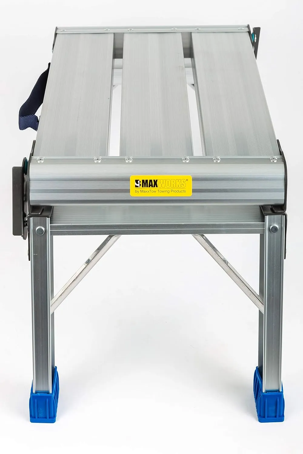 MaxWorks 80773 Foldable Aluminum Platform & Step Stool (350 lbs. Maximum Capacity)