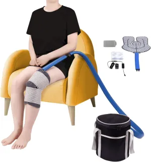 Medical Cold Therapy System Ice Machine for Knee Pain Relief Cryotherapy Freeze Kit with Universal Pad for Shoulder Ankle Back Hip Leg Arthritis Swelling Injury Recovery (Dark Blue)